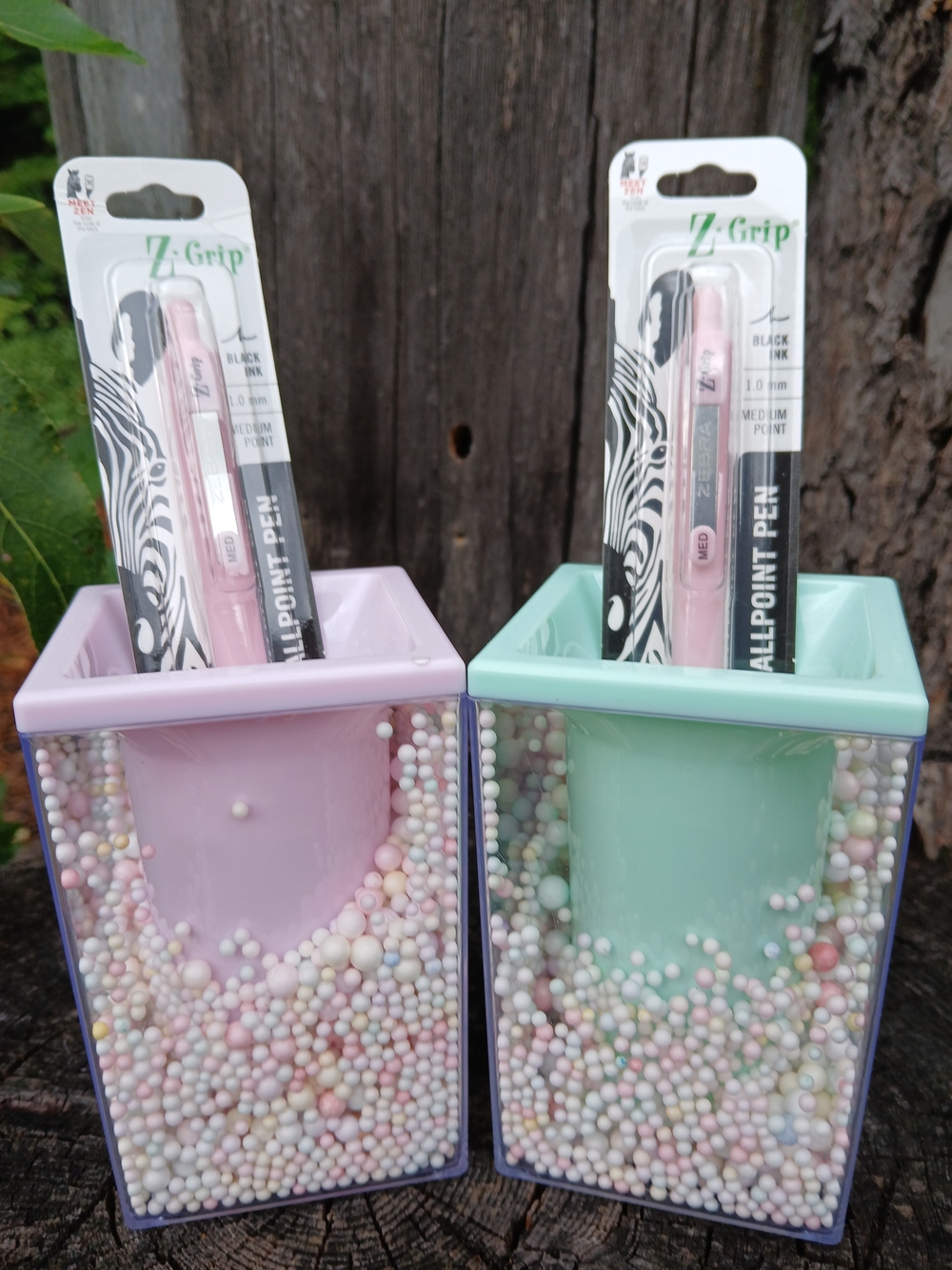 New With Tags Kawaii Pastel Bubble Pen Holders + New Zebra Pens Set